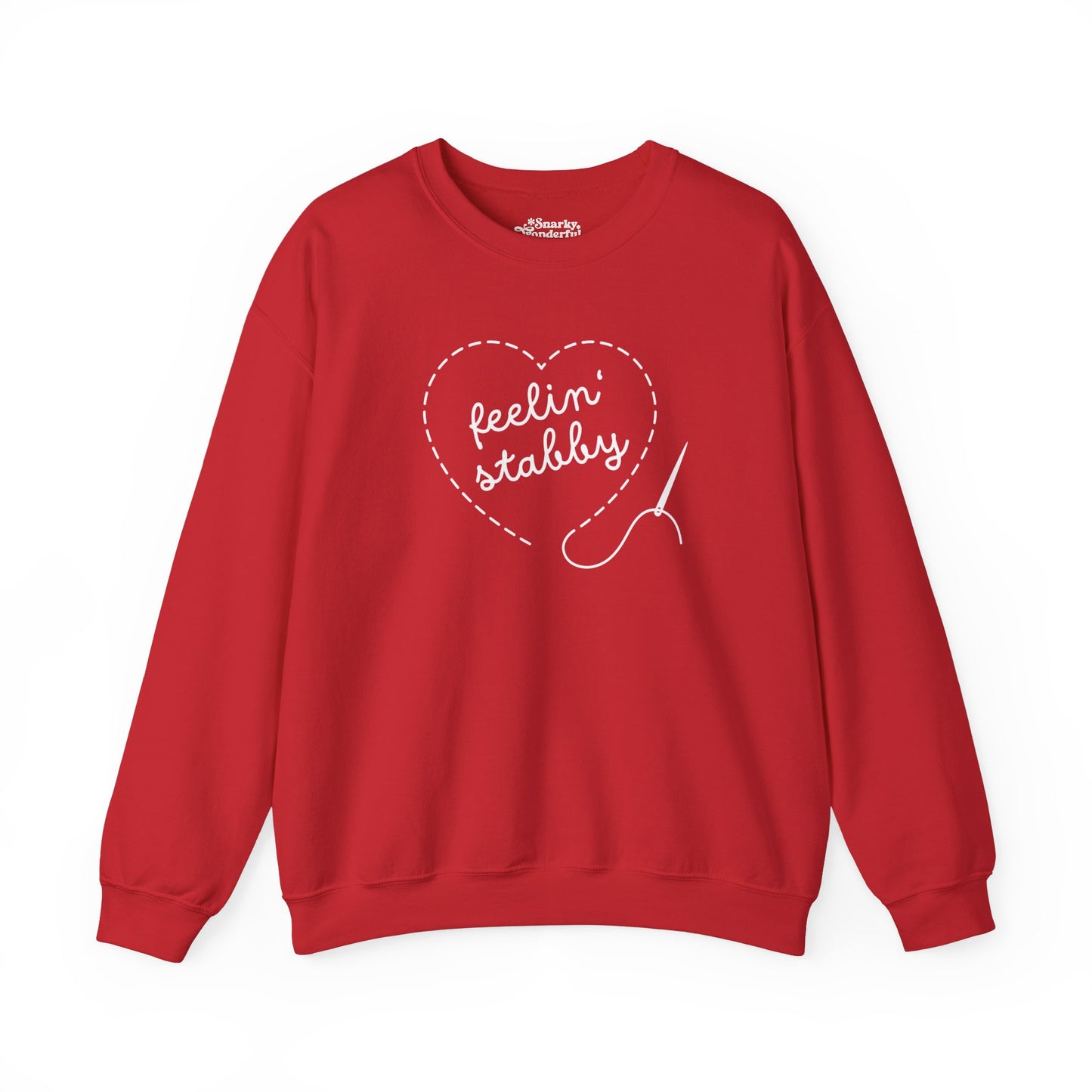 Feelin' Stabby Needlework Humor Sweatshirt - Snarky Wonderful - 12