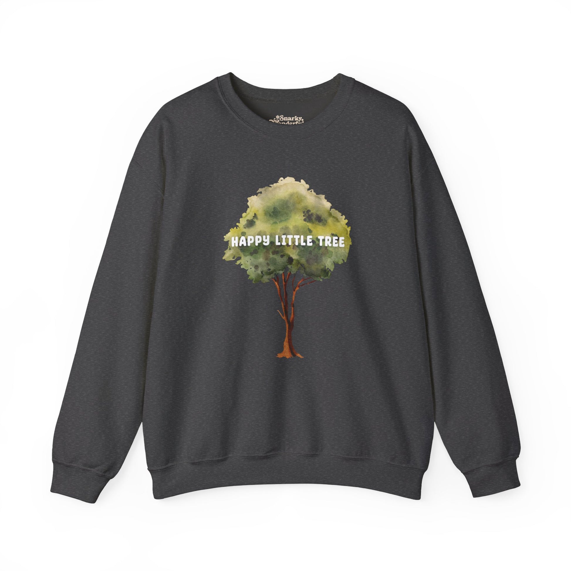 Happy Little Tree Art Sweatshirt - Snarky Wonderful - 1