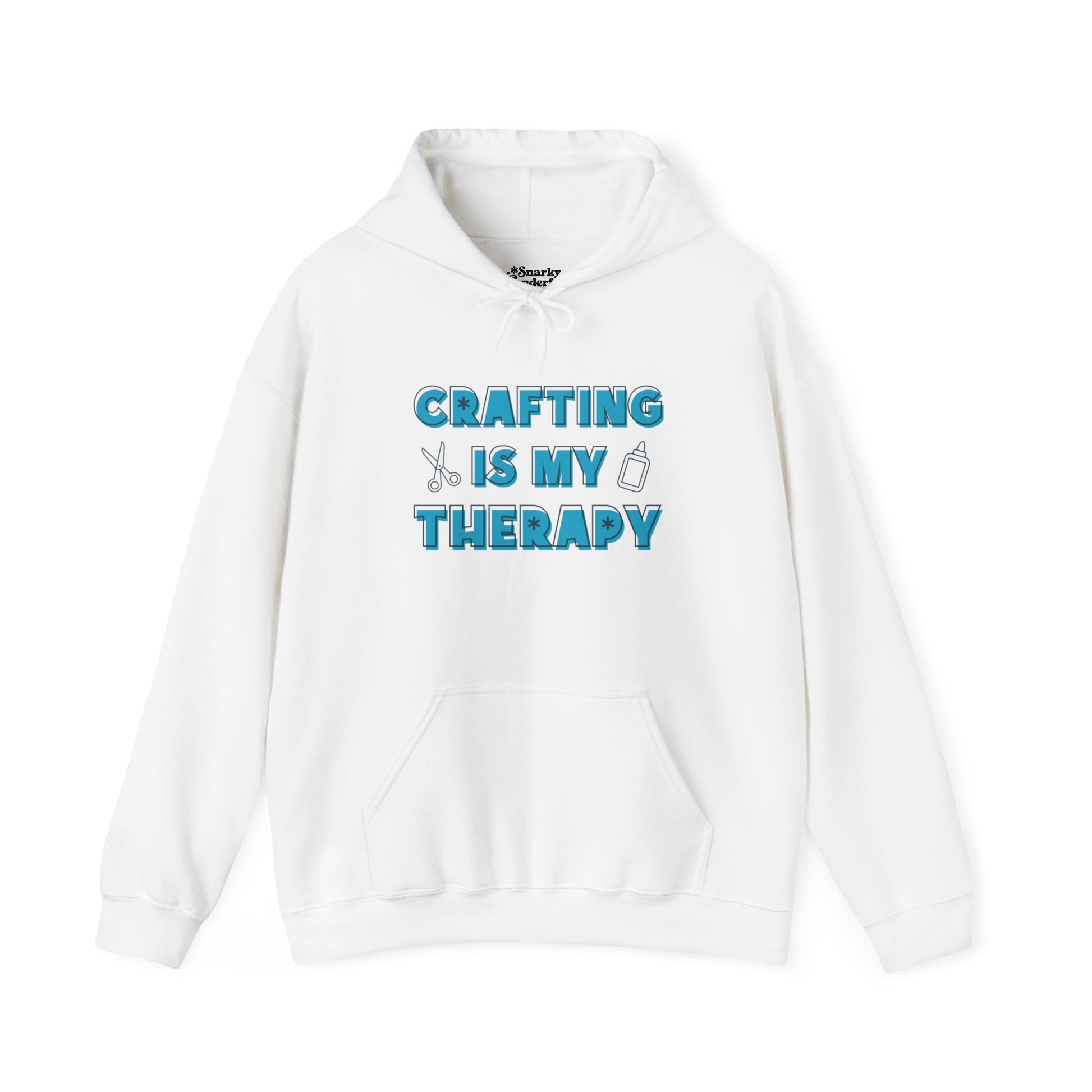 Crafting is My Therapy Hoodie - Snarky Wonderful - 3