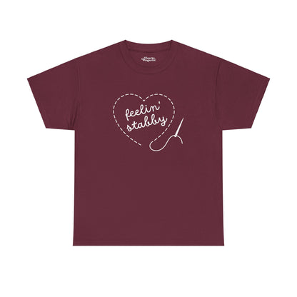 Feelin' Stabby Needlework Humor Essential Tee