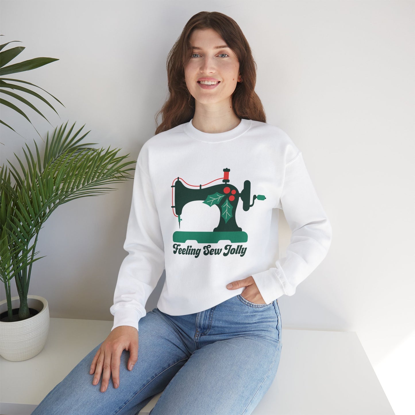 Feeling Sew Jolly Christmas Sweatshirt