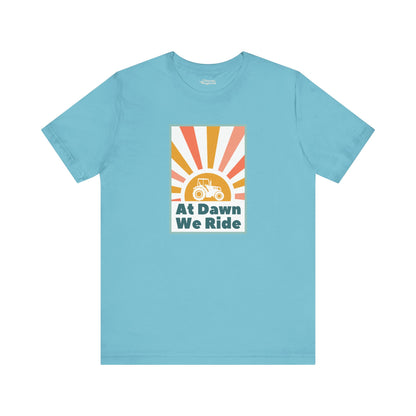 At Dawn We Ride Tractor Premium T-Shirt