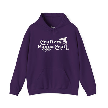 Crafters Gonna Craft Hot Glue Gun Hoodie