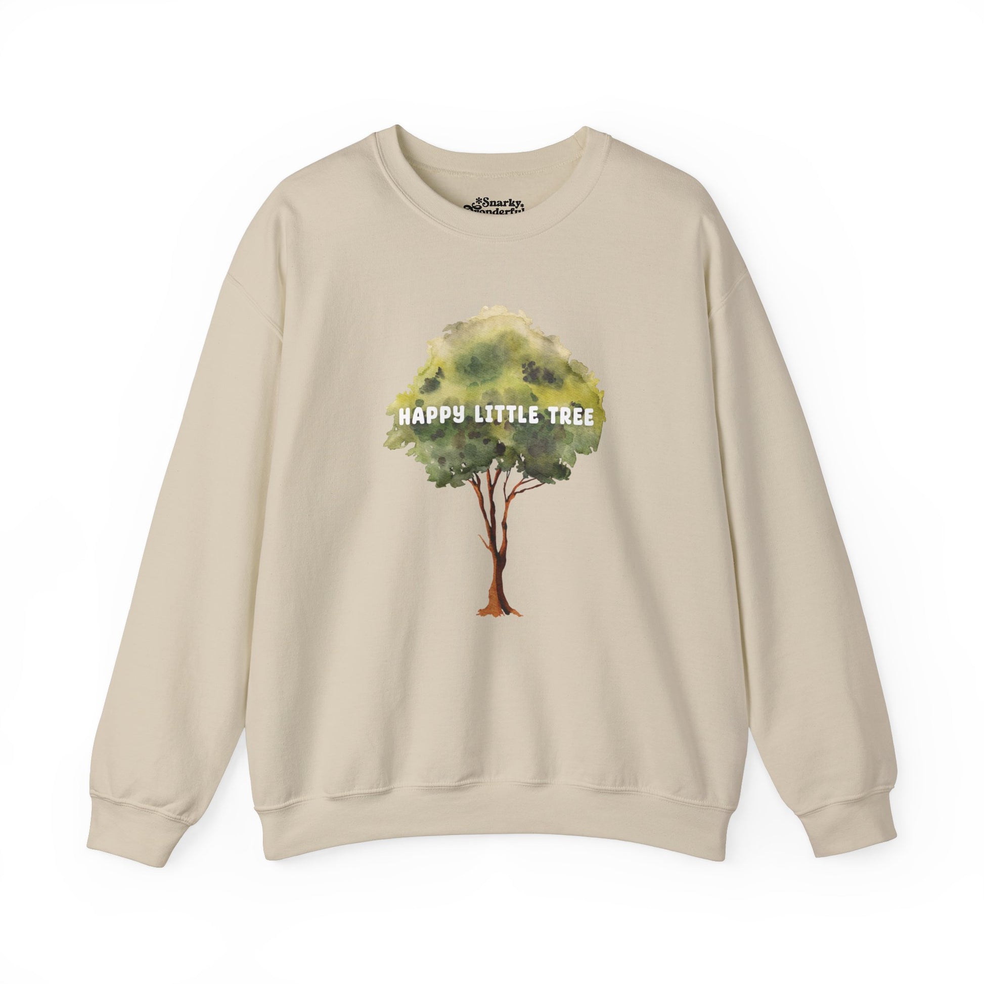 Happy Little Tree Art Sweatshirt - Snarky Wonderful - 5