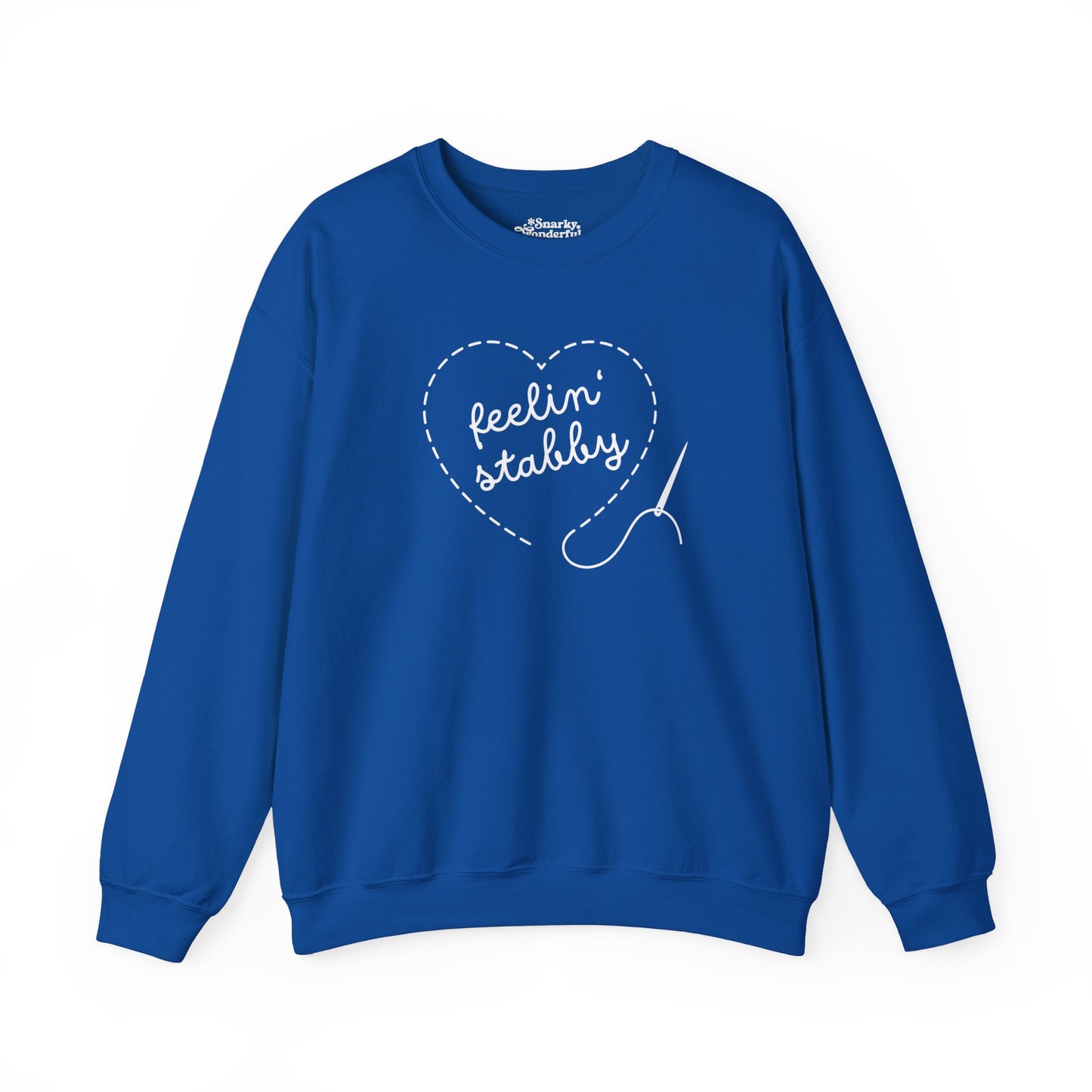 Feelin' Stabby Needlework Humor Sweatshirt - Snarky Wonderful - 16