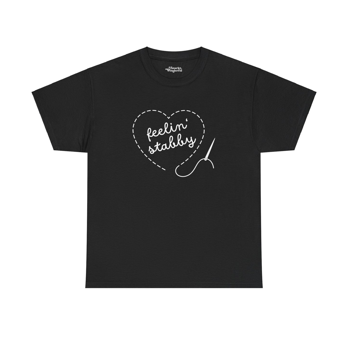 Feelin' Stabby Needlework Humor Essential Tee