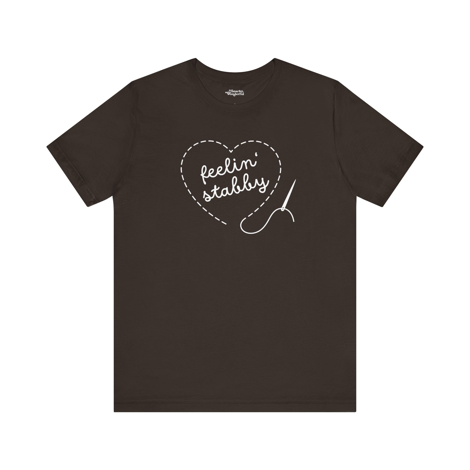 Feelin' Stabby Needlework Humor T-Shirt - Snarky Wonderful - 17