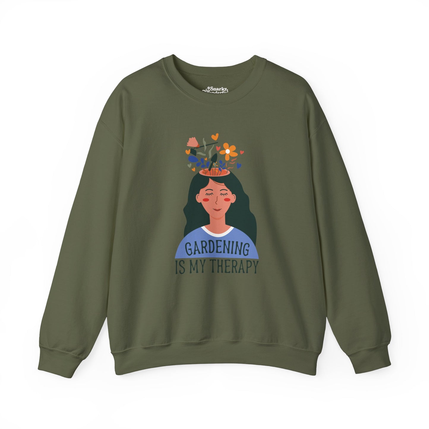 Gardening Is My Therapy Flower Dream Sweatshirt - Snarky Wonderful - 6