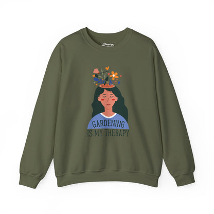 Gardening Is My Therapy Flower Dream Sweatshirt - Snarky Wonderful - 6