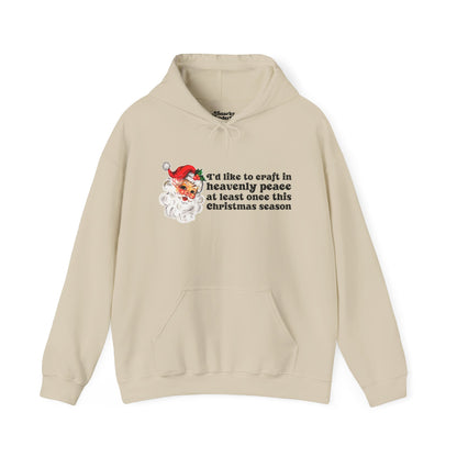 Christmas Crafting in Heavenly Peace Hoodie