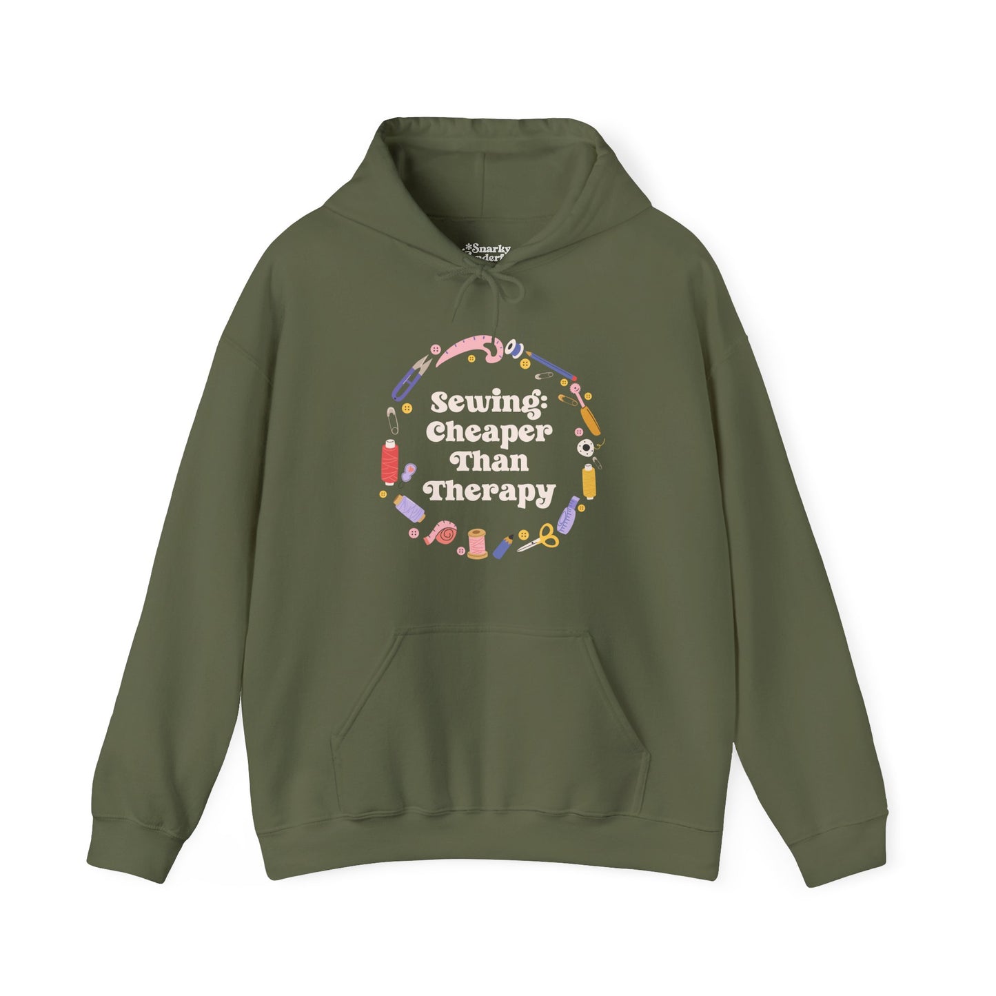 Sewing is Cheaper Than Therapy Hoodie