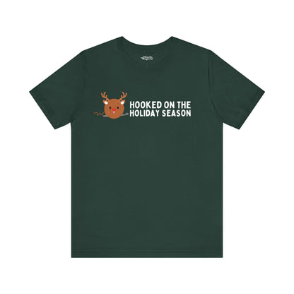 Hooked on the Holiday Season Crochet Premium T-Shirt