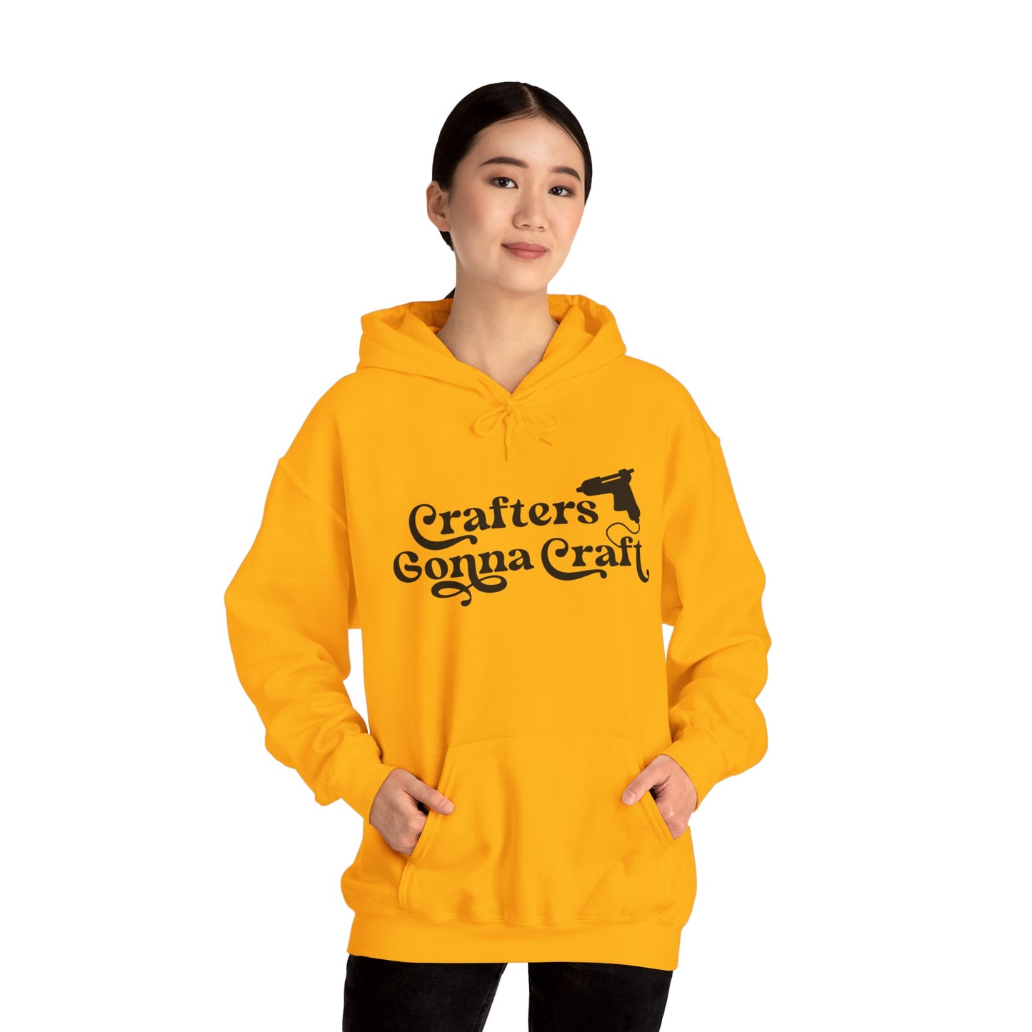 Crafters Gonna Craft Hot Glue Gun Hoodie