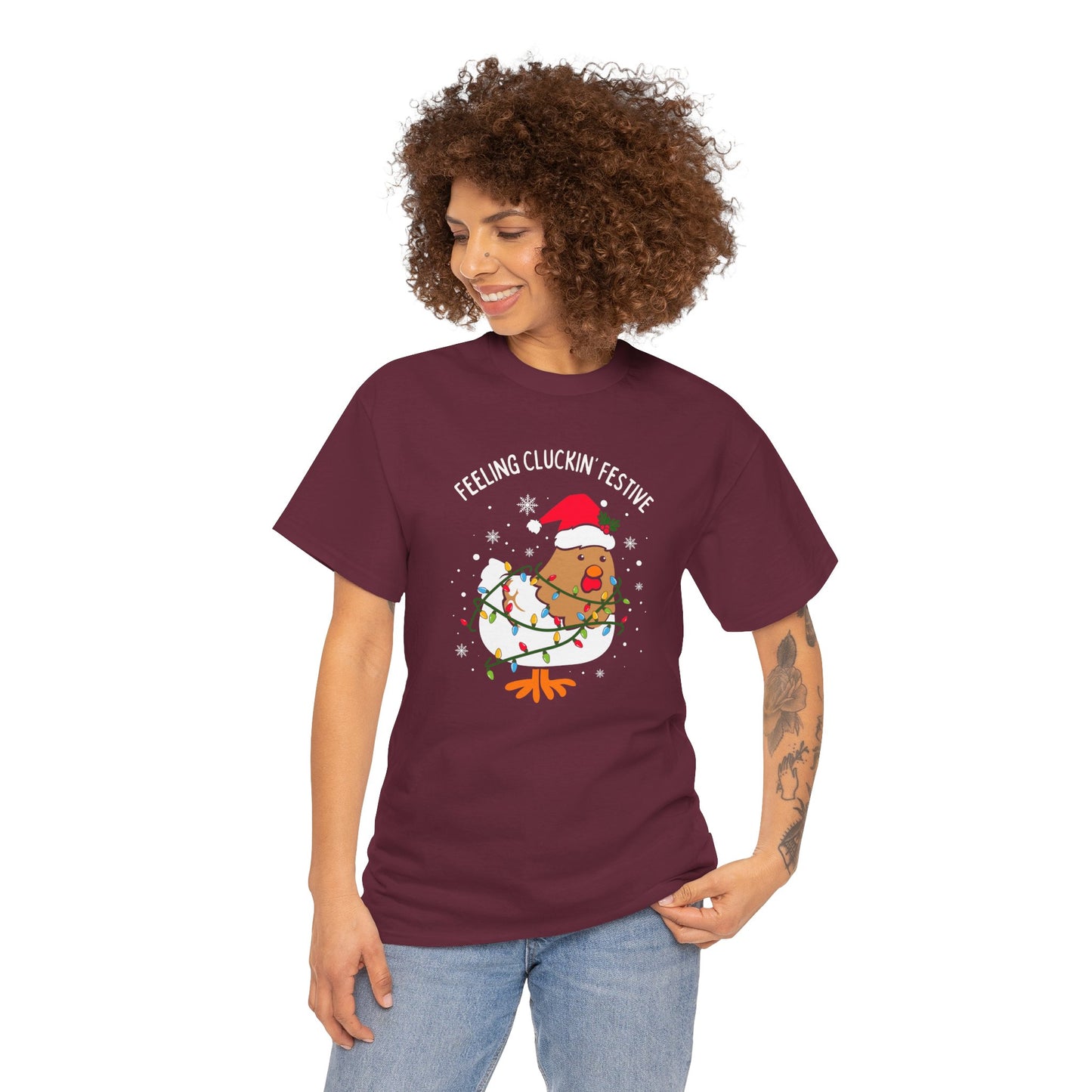 Feeling Cluckin' Festive Christmas Essential Tee