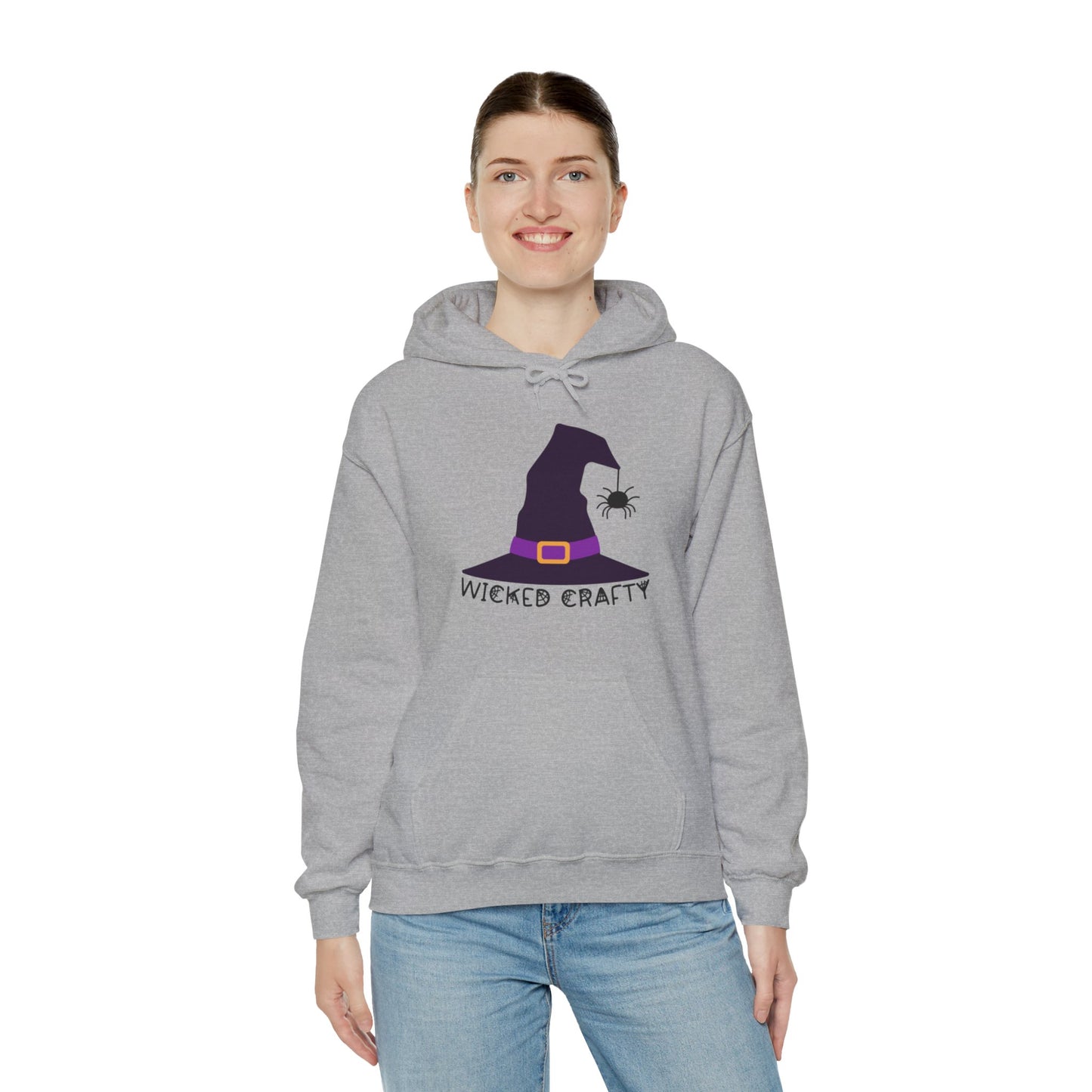 Wicked Crafty Witch Hat Halloween Hoodie - Snarky Wonderful - 4