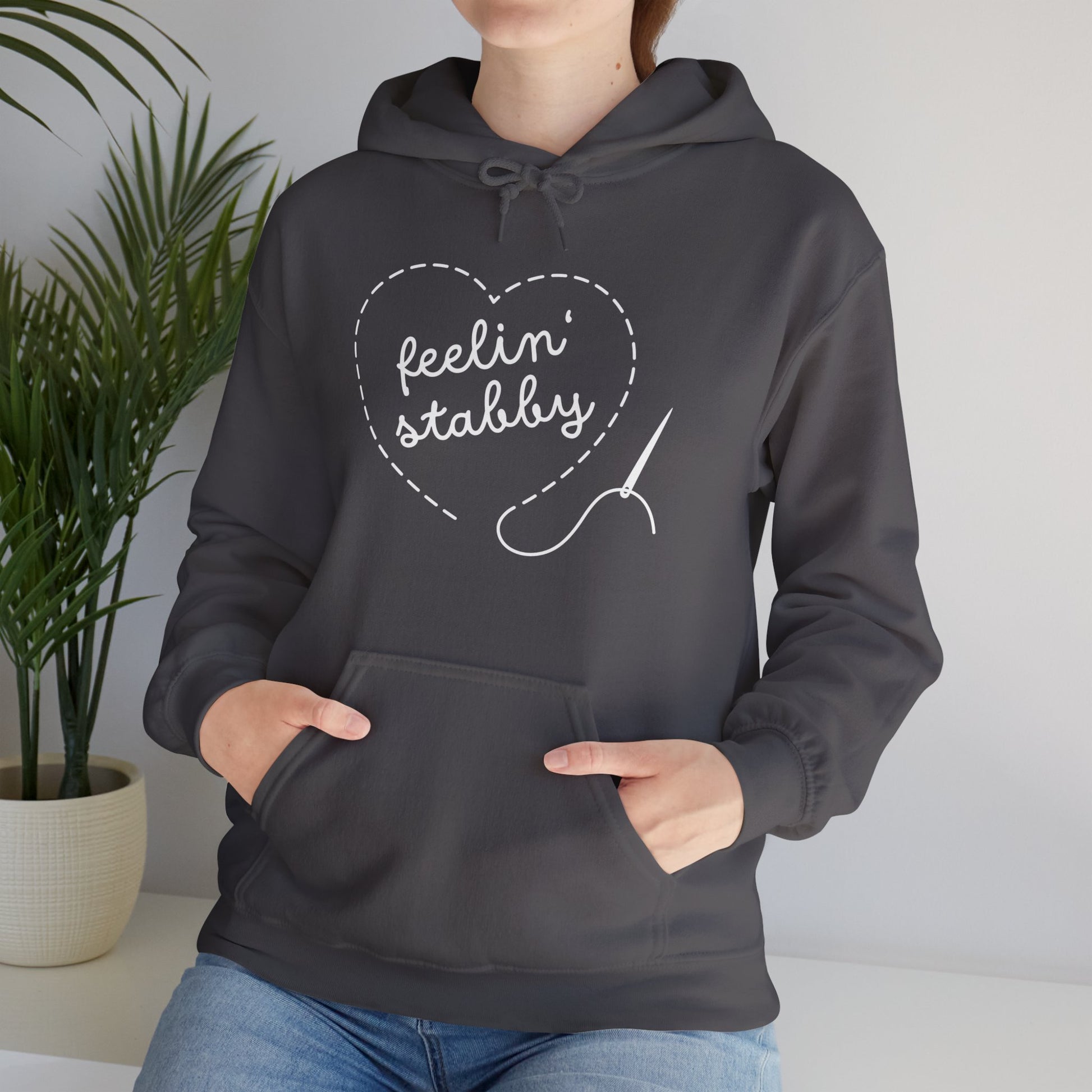 Feelin' Stabby Needlework Humor Hoodie - Snarky Wonderful - 2