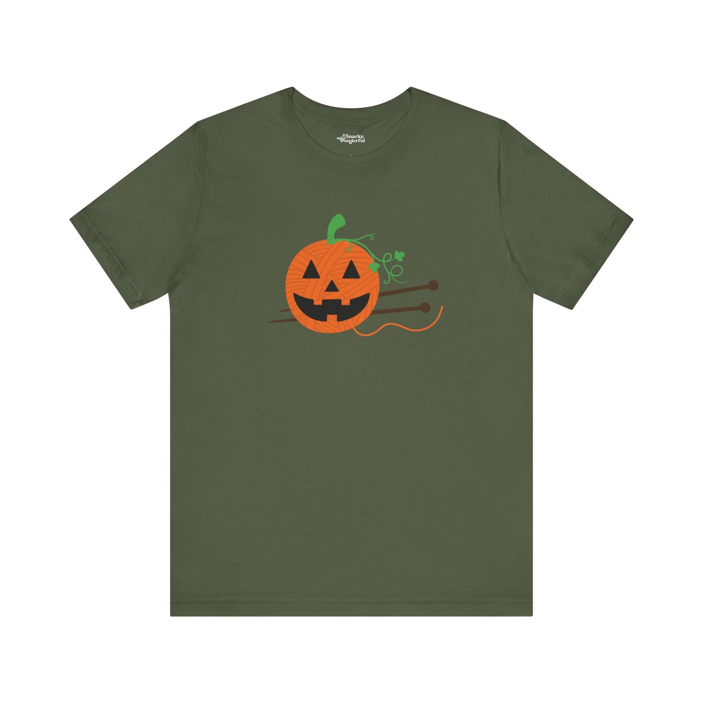 Jack-o'-Lantern Yarn Knitting T-Shirt - Snarky Wonderful - 9