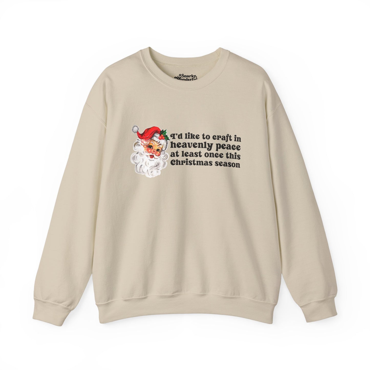 Christmas Crafting in Heavenly Peace Sweatshirt