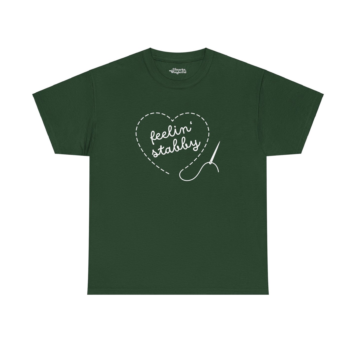 Feelin' Stabby Needlework Humor Essential Tee