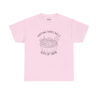 Knitting Takes Balls (Lots of Them) Essential Tee