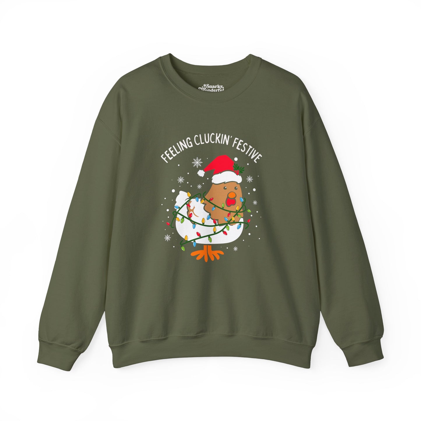 Feeling Cluckin' Festive Christmas Sweatshirt