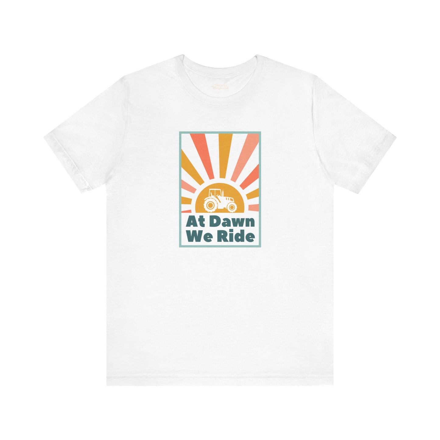 At Dawn We Ride Tractor Premium T-Shirt