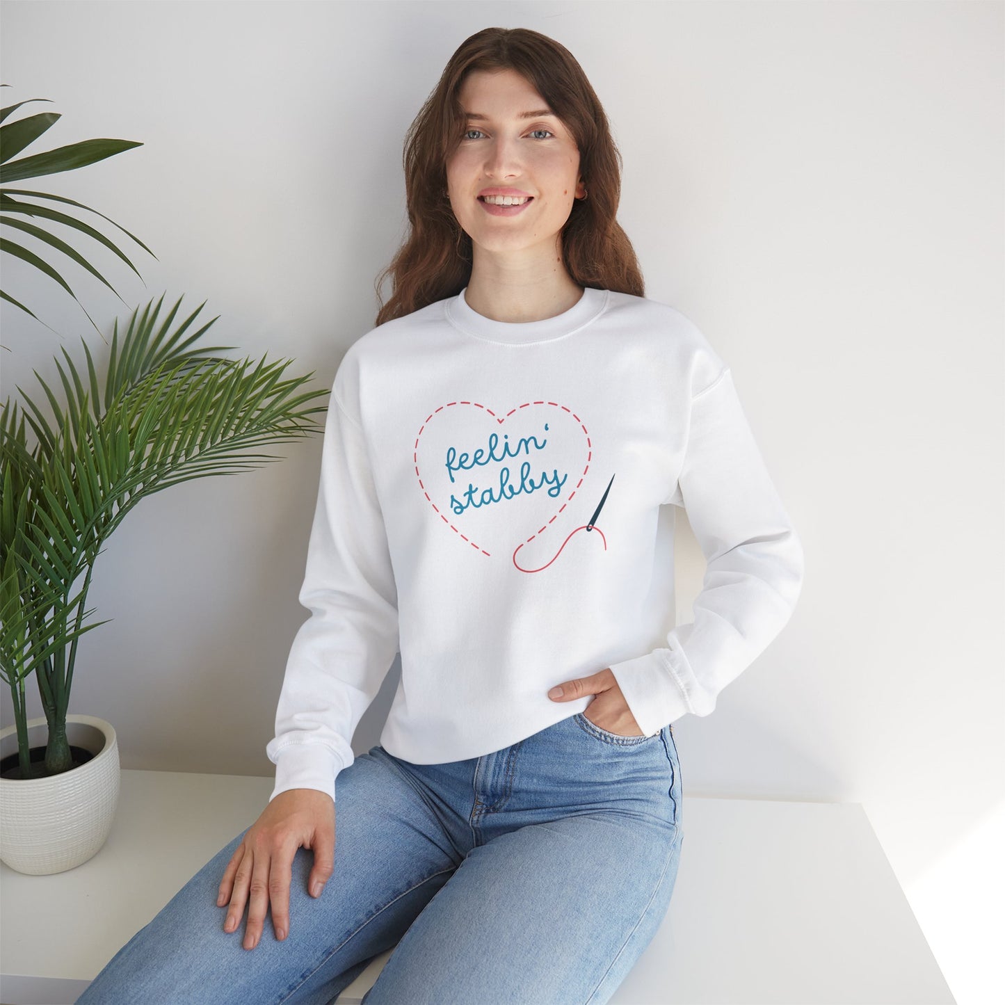 Feelin' Stabby Needlework Humor Sweatshirt - Snarky Wonderful - 3