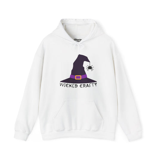 Wicked Crafty Witch Hat Halloween Hoodie - Snarky Wonderful - 1