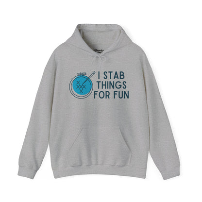 I Stab Things for Fun Embroidery Crafts Hoodie