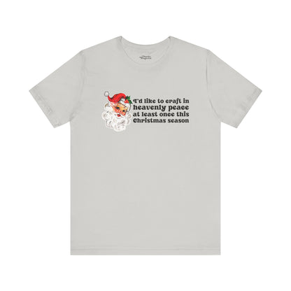 Christmas Crafting in Heavenly Peace Premium T-Shirt