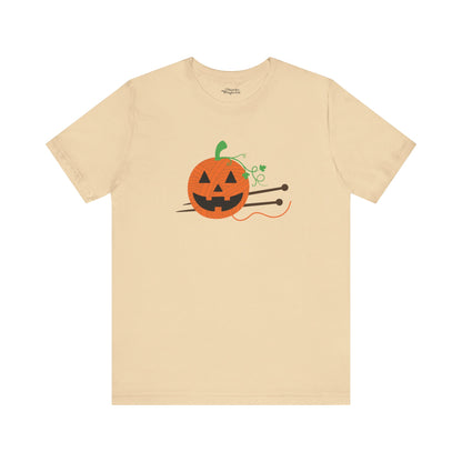 Jack-o'-Lantern Yarn Knitting T-Shirt - Snarky Wonderful - 6