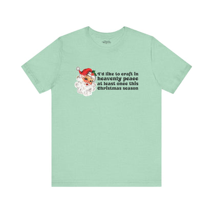 Christmas Crafting in Heavenly Peace Premium T-Shirt