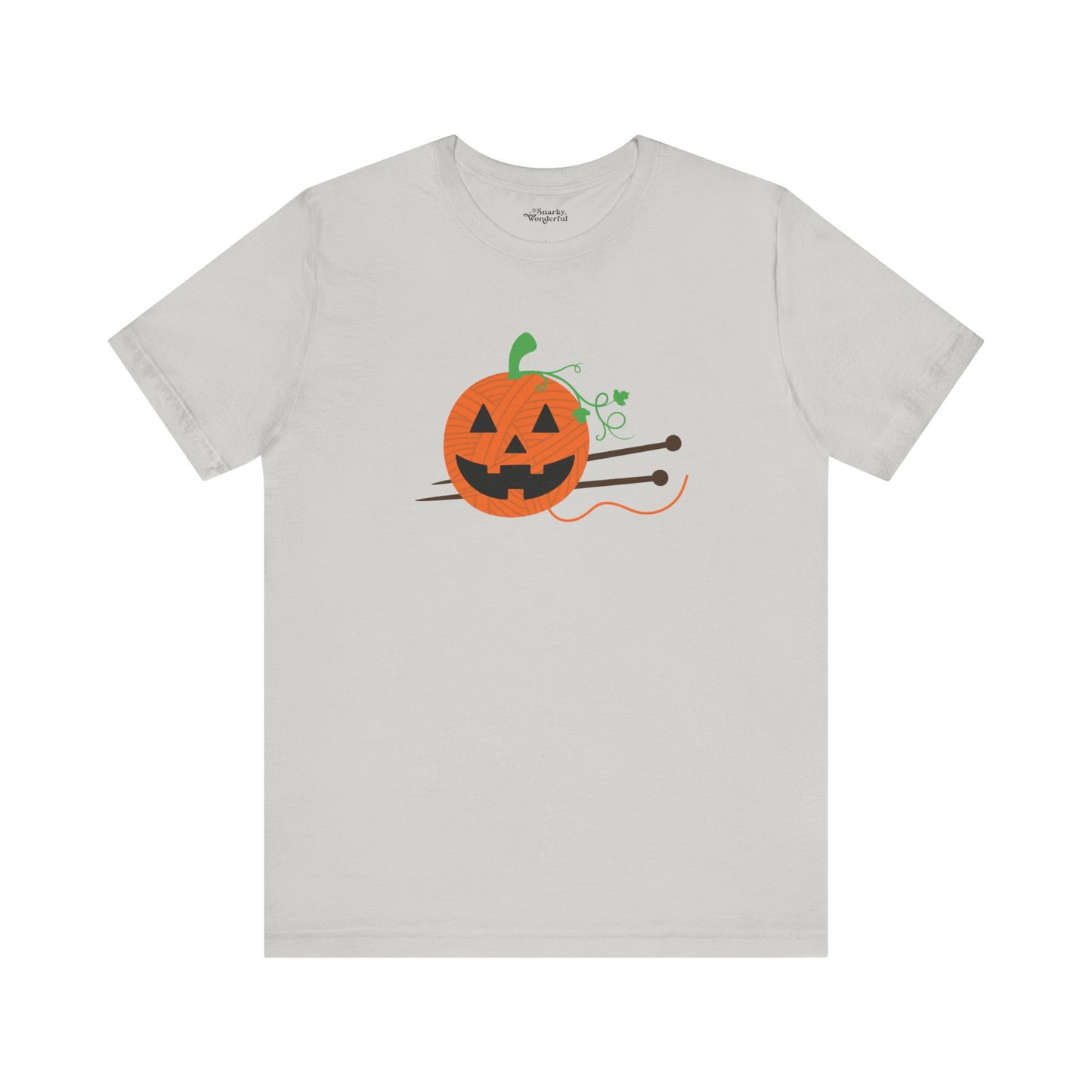 Jack-o'-Lantern Yarn Knitting T-Shirt - Snarky Wonderful - 5