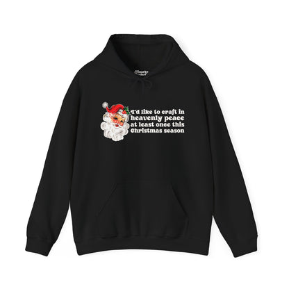 Christmas Crafting in Heavenly Peace Hoodie