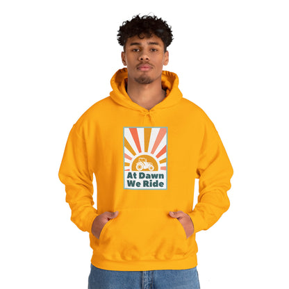 At Dawn We Ride Tractor Hoodie