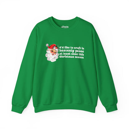 Christmas Crafting in Heavenly Peace Sweatshirt