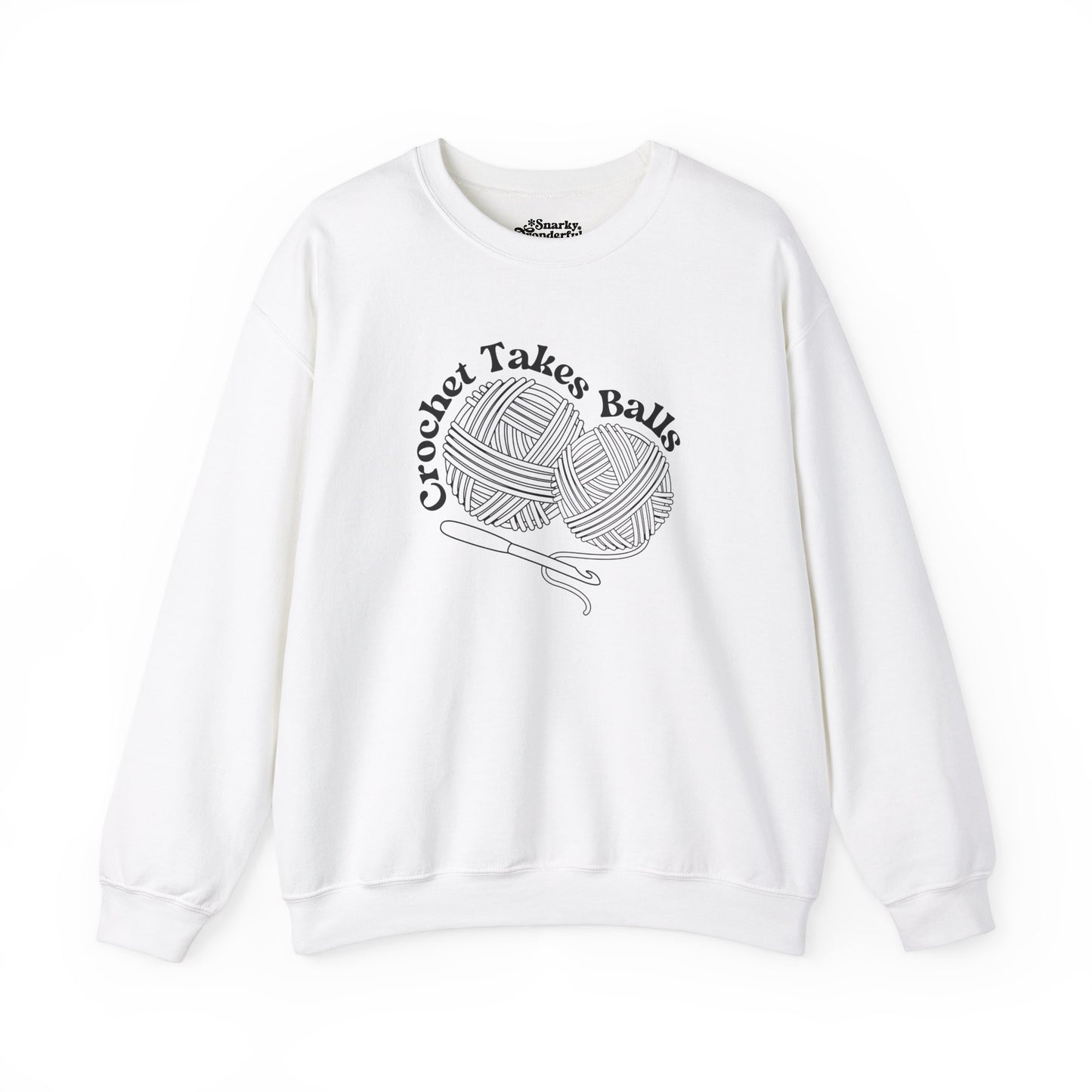 Crochet Takes Balls Sweatshirt