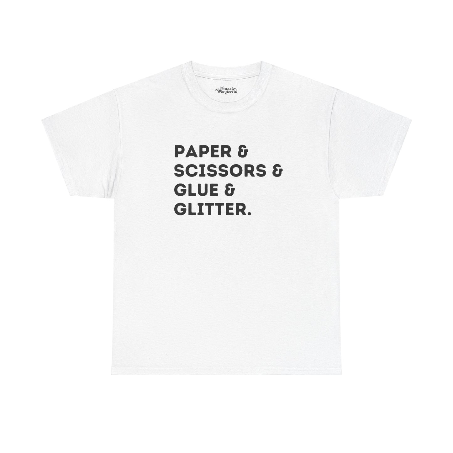 Paper & Scissors & Glue & Glitter Essential Tee