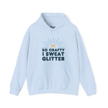 So Crafty I Sweat Glitter Hoodie - Snarky Wonderful - 8