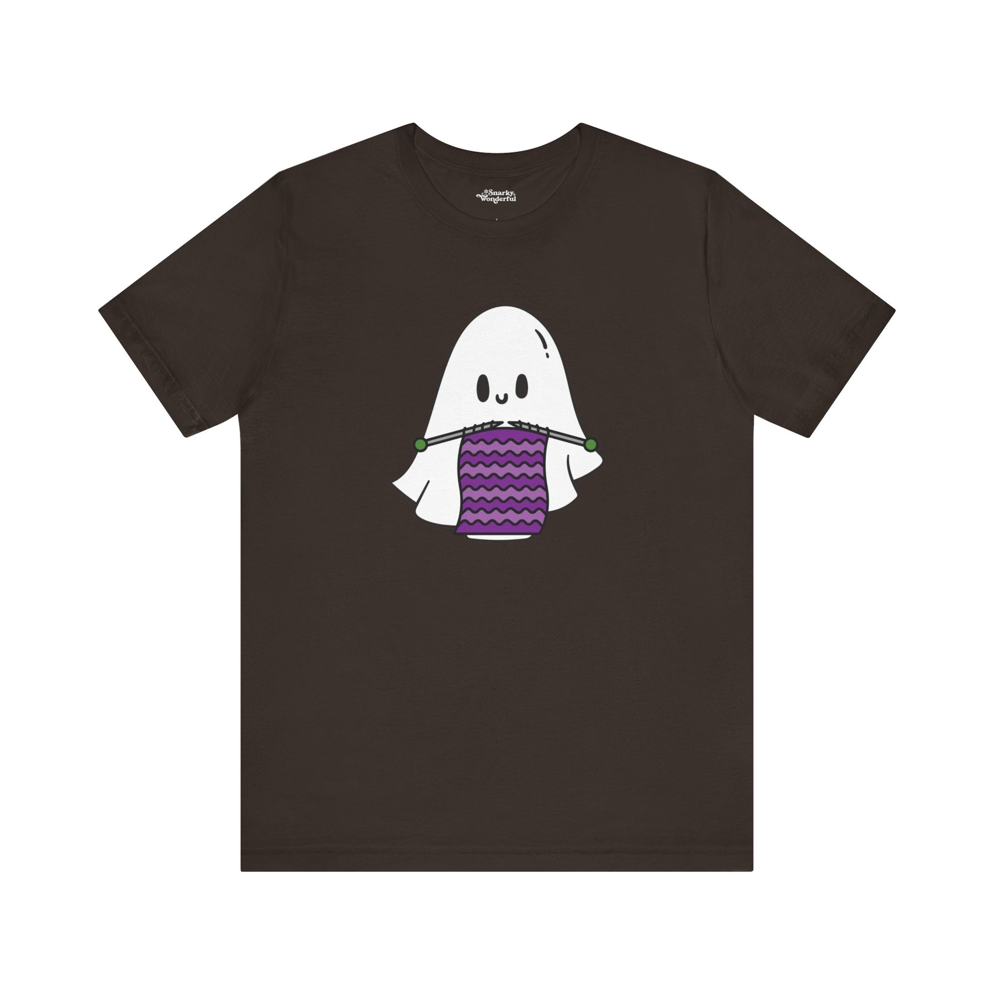 Knitting Ghost Halloween T-Shirt - Snarky Wonderful - 11