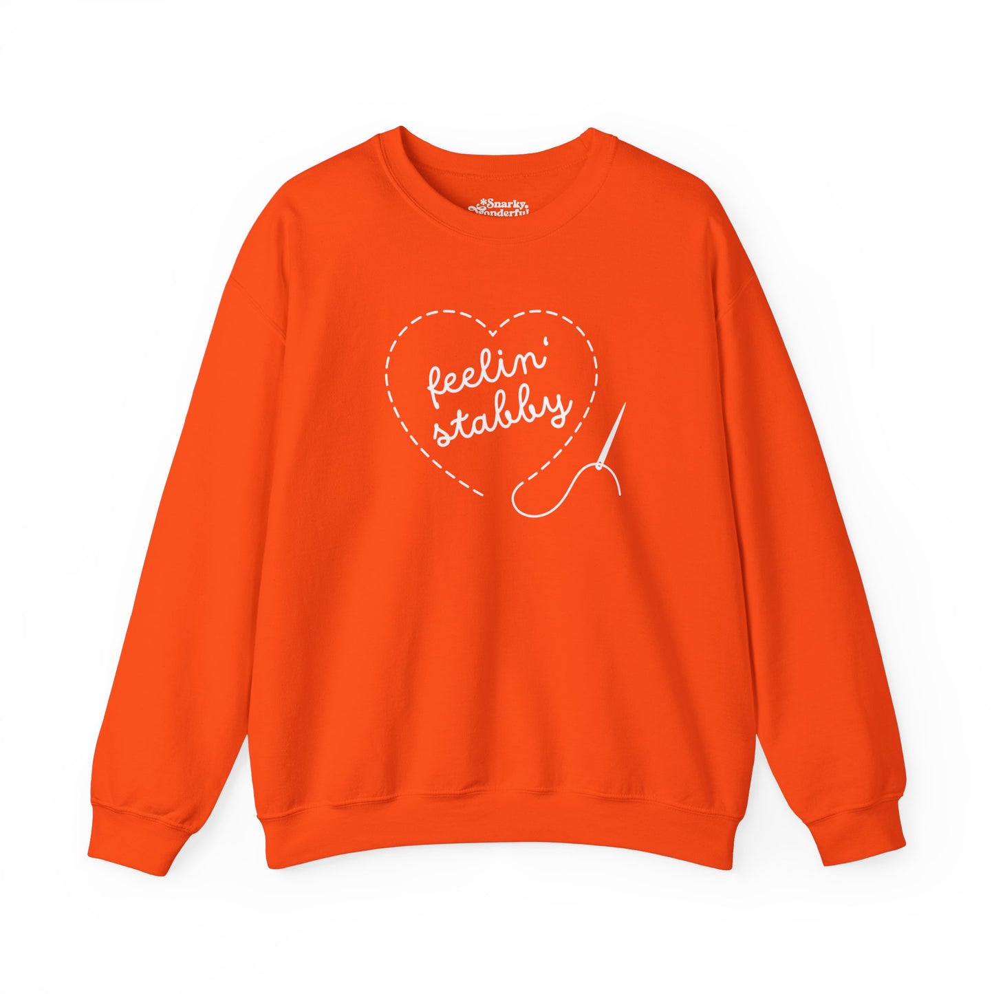 Feelin' Stabby Needlework Humor Sweatshirt - Snarky Wonderful - 10