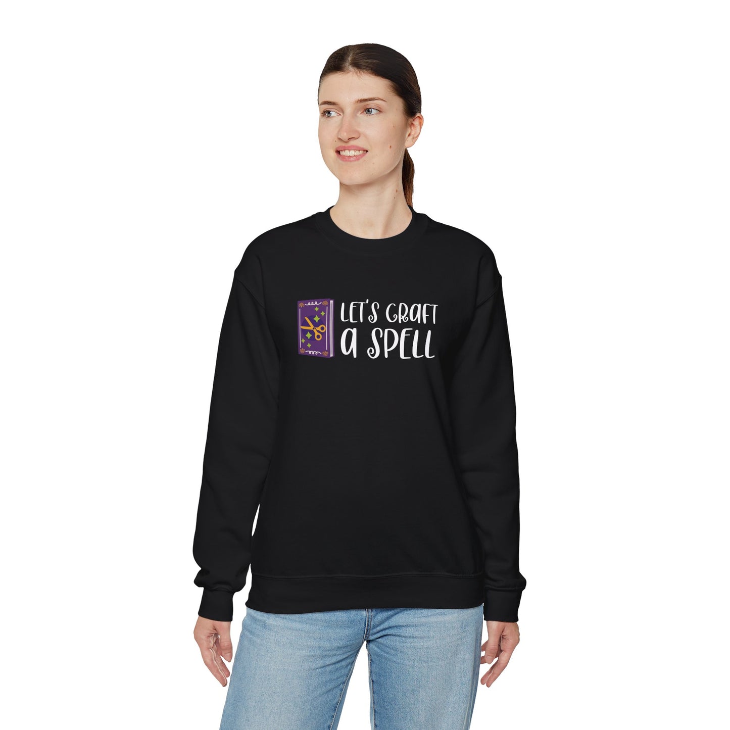 Let's Craft a Spell Halloween Sweatshirt - Snarky Wonderful - 2