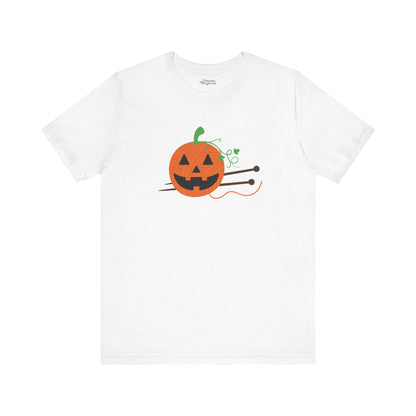 Jack-o'-Lantern Yarn Knitting T-Shirt - Snarky Wonderful - 8