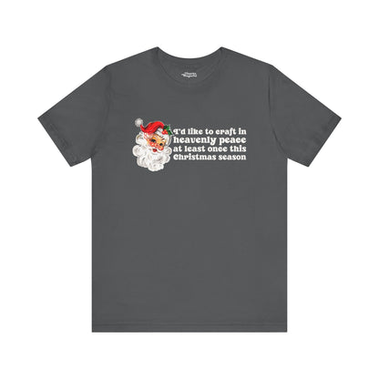 Christmas Crafting in Heavenly Peace Premium T-Shirt