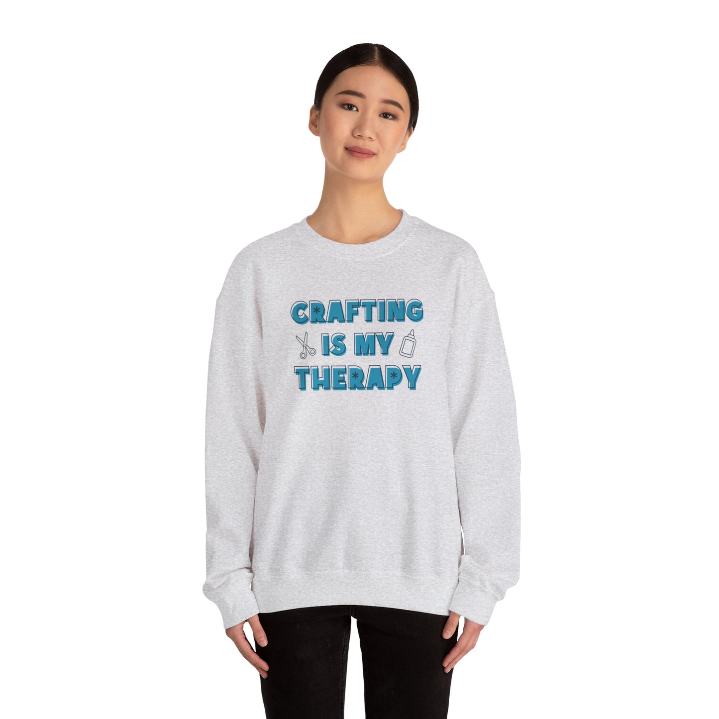 Crafting is My Therapy Sweatshirt - Snarky Wonderful - 2