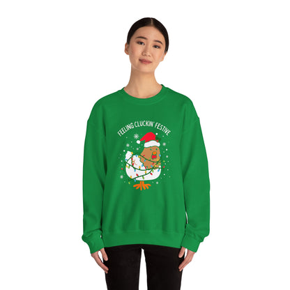 Feeling Cluckin' Festive Christmas Sweatshirt