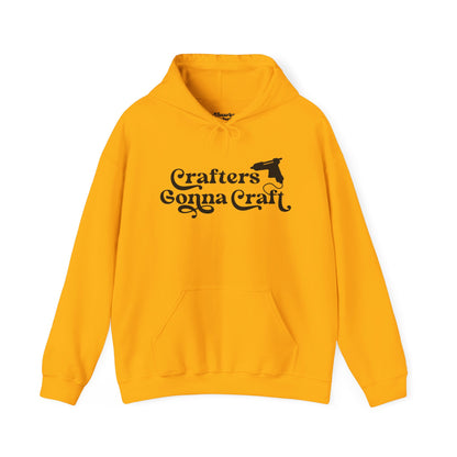 Crafters Gonna Craft Hot Glue Gun Hoodie