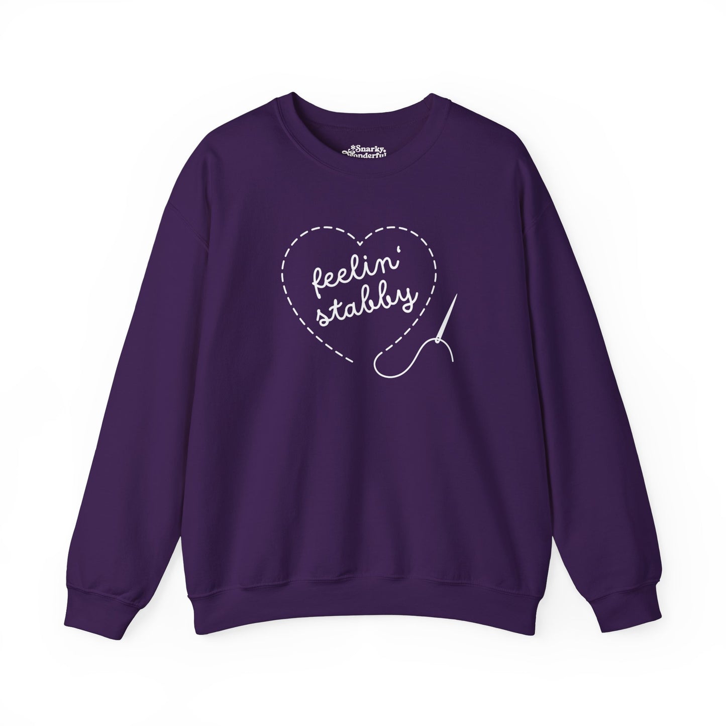 Feelin' Stabby Needlework Humor Sweatshirt - Snarky Wonderful - 11