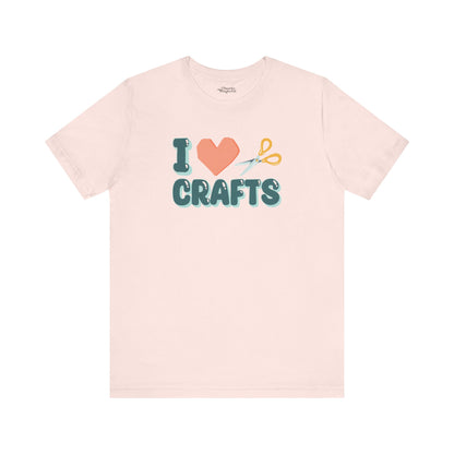 Crafty Love: Heart & Scissors T-Shirt - Snarky Wonderful - 4