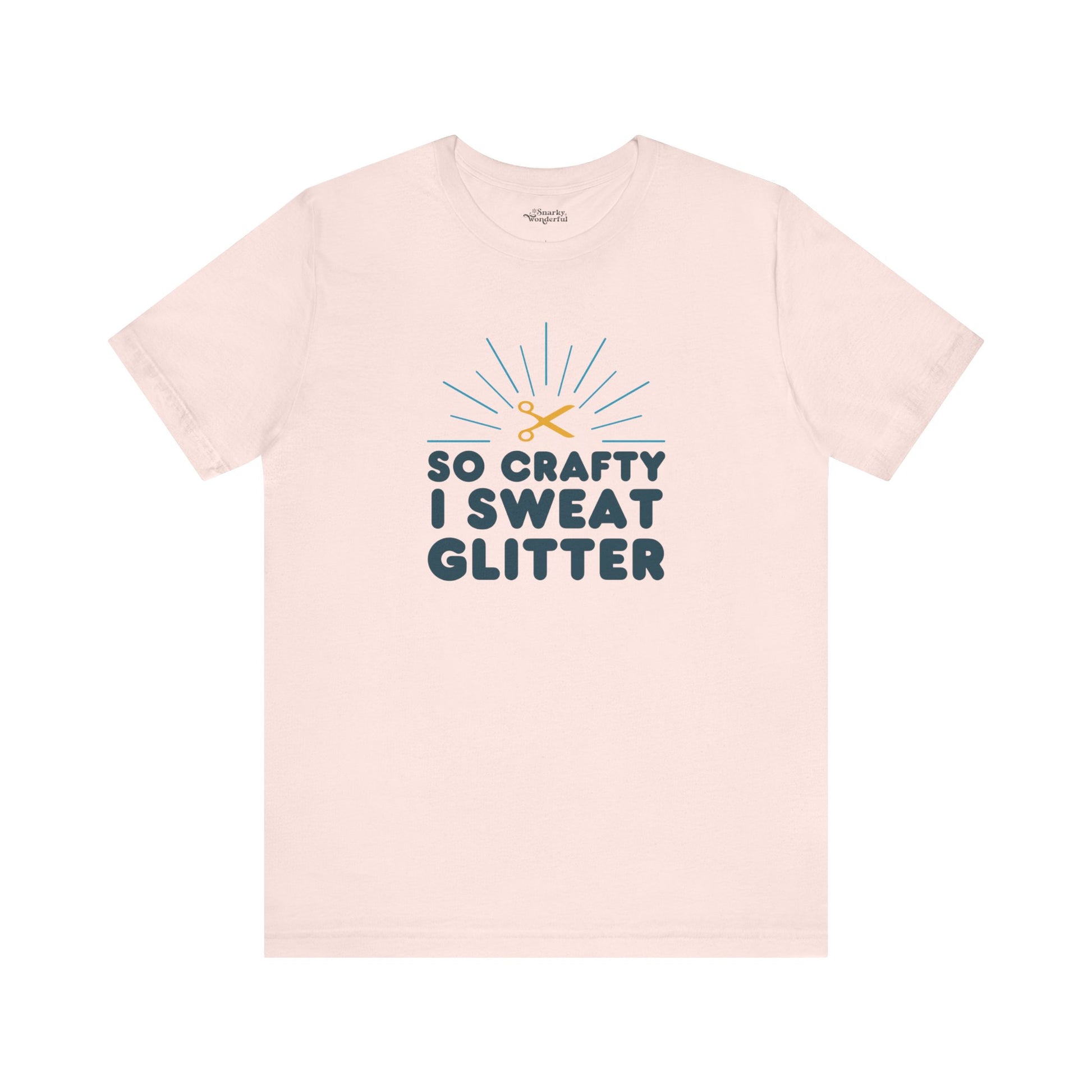 So Crafty I Sweat Glitter T-Shirt - Snarky Wonderful - 7